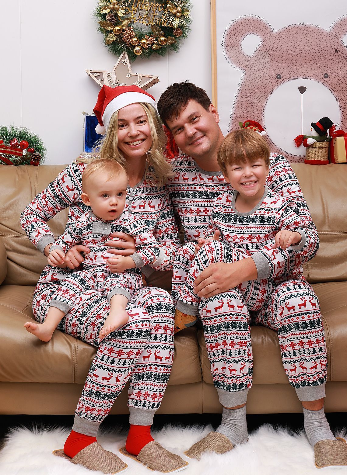 Christmas Pajamas Family Matching New Year Father Mother Kids Baby Look Clothes Set Dad Mom And Daughter Son Pyjamas Outfit - Image 9