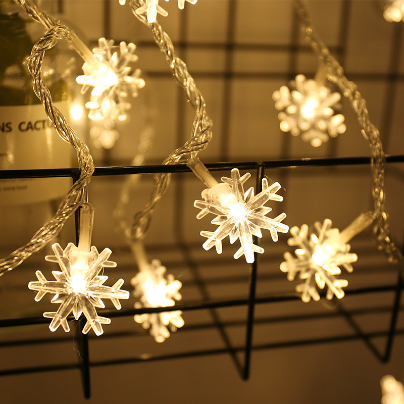 Snowflake String Light Garlands Ornaments Christmas Tree Decorations For Home Winter Decor - Image 4