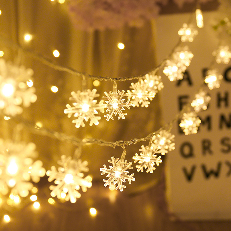Snowflake String Light Garlands Ornaments Christmas Tree Decorations For Home Winter Decor - Image 3
