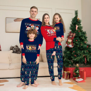 Matching Family Christmas Deer Pajamas Xmas Pjs Women Men Plaid Clothes Holiday Sleepwear