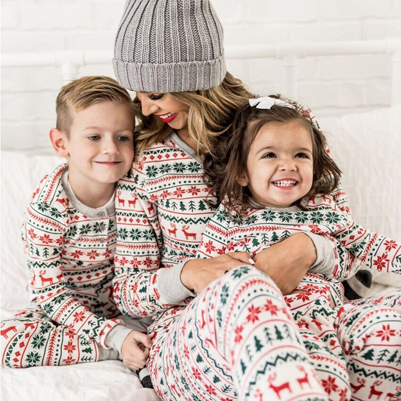 Christmas Pajamas Family Matching New Year Father Mother Kids Baby Look Clothes Set Dad Mom And Daughter Son Pyjamas Outfit - Image 4