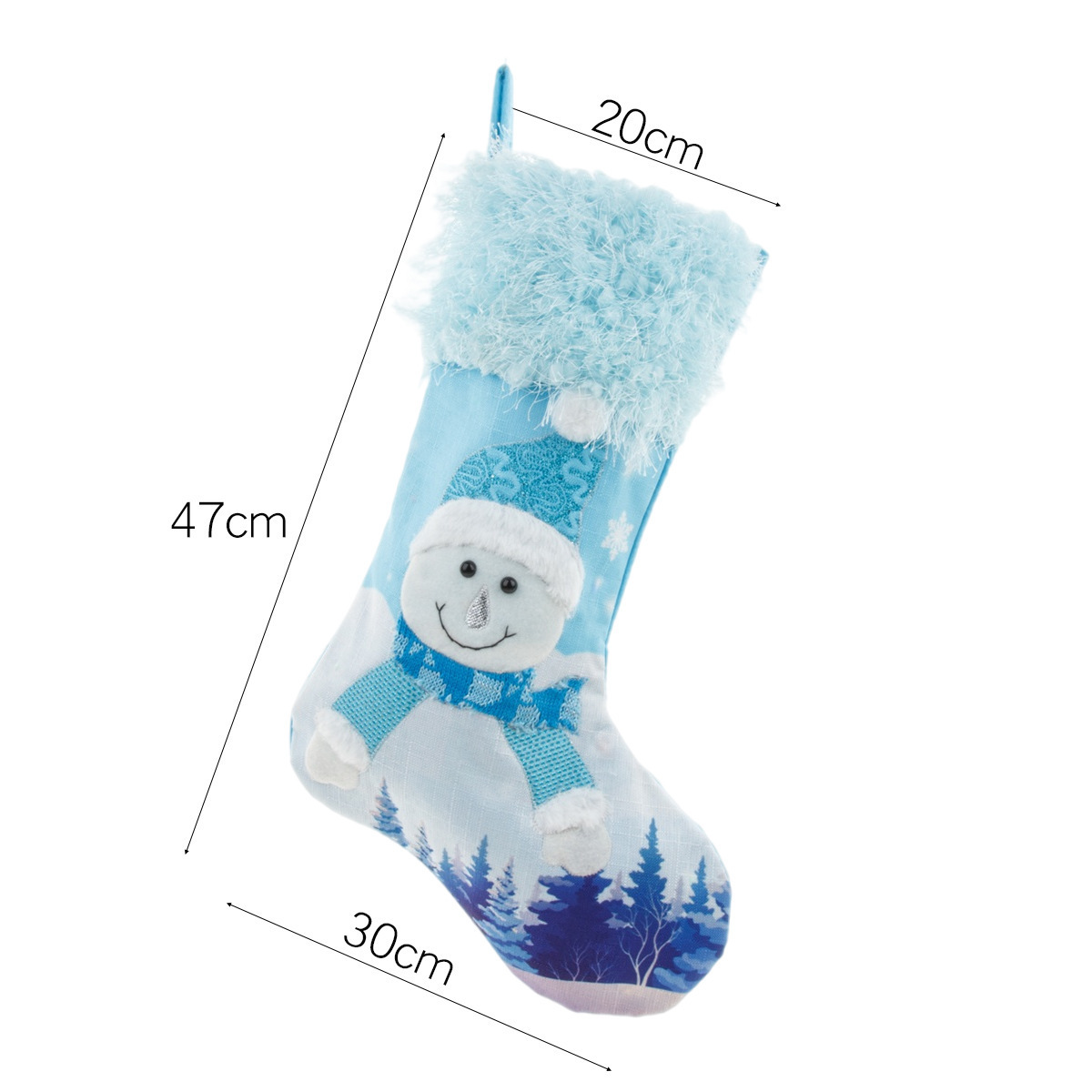 New Year Christmas Decor For Home Glowing Large Christmas Socks Gift Candy Bag With Lights Christmas Ornaments - Image 4