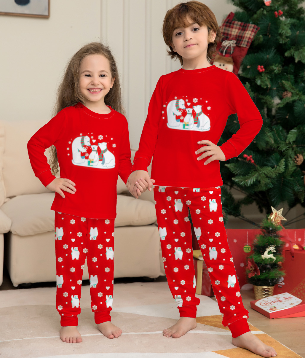 Christmas Family Pajamas Matching Sets Christmas Sleepwear Parent-Child Pjs Outfit For Christmas Holiday Xmas Party - Image 4