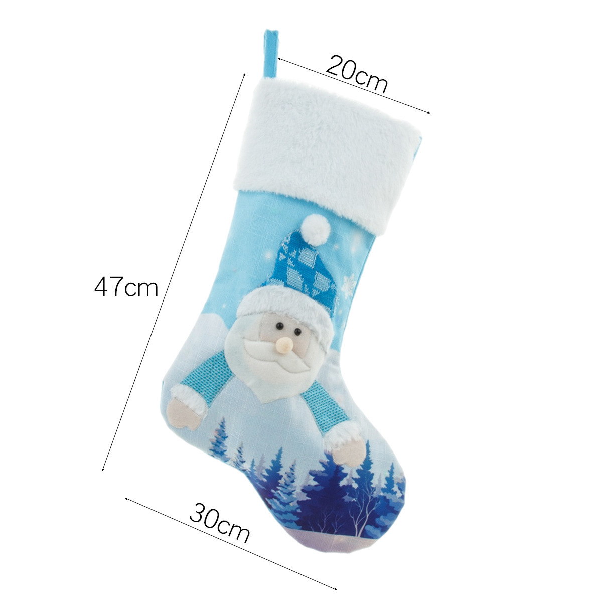 New Year Christmas Decor For Home Glowing Large Christmas Socks Gift Candy Bag With Lights Christmas Ornaments - Image 5